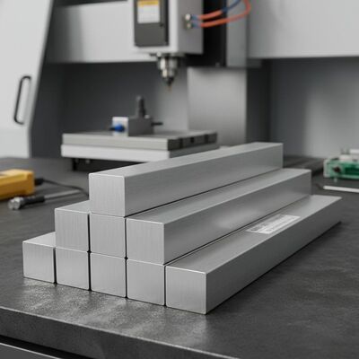 6063 قطب مربع آلومینیوم دقیق برای ماشینکاری CNC تحمل پایدار عملکرد صاف