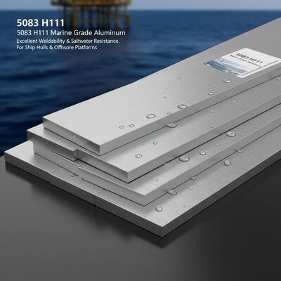 5083 H111 فلز آلومینیومی سطحی با قابلیت جوش عالی و مقاومت در برابر آب نمکی برای بدن کشتی ها و سیستم عامل های دریایی