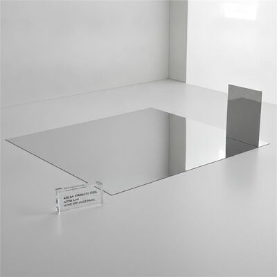 430 BA ورق فولاد ضد زنگ با پایان BA 0.3-1.0mm ضخامت و 1000x2000mm اندازه برای پانل های لوازم خانگی