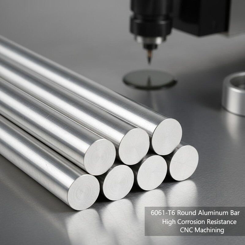 6061 T6 CNC Machining قطر بزرگ آلومینیوم گرد با مقاومت بالای خوردگی