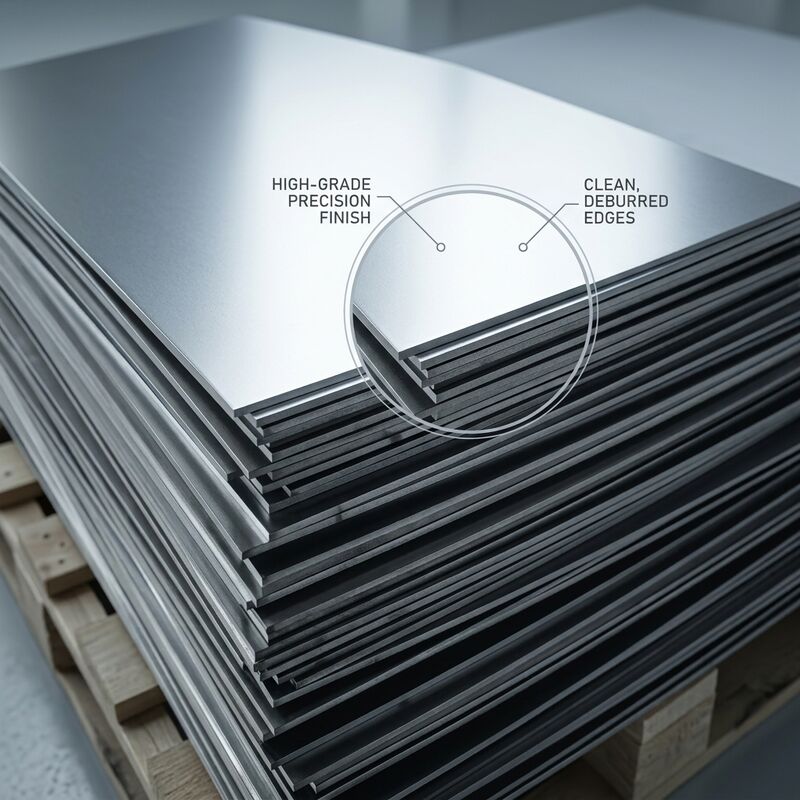 Food-Grade 304 Stainless Steel Sheet Hygienic Sanitary Finish For Commercial Kitchenware